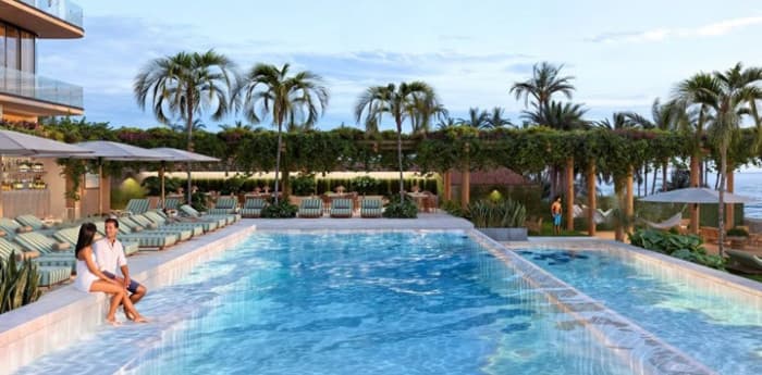 Apartamentos con vista al mar en San Blas Surf City - Piscina